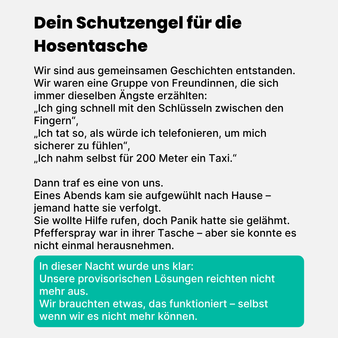 Das erste intelligente Sicherheitsgerät, das dir WIRKLICH hilft